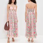 IDONNA™ – Classy Sleeveless Summer Floral Cami Maxi Dress