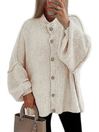 NOFIA™ - Cozy Button Down Long Sleeve Chunky Jacket