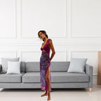 JAEMILY™ – Cozy Ditsy Floral Sleeveless Maxi Sundress