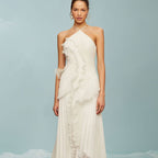 REGINE™ - Elegant Halter Neck Lotus Summer Maxi Dress