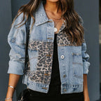 TYCELYN™ - Vintage Button Down Leopard Long Sleeve Jacket