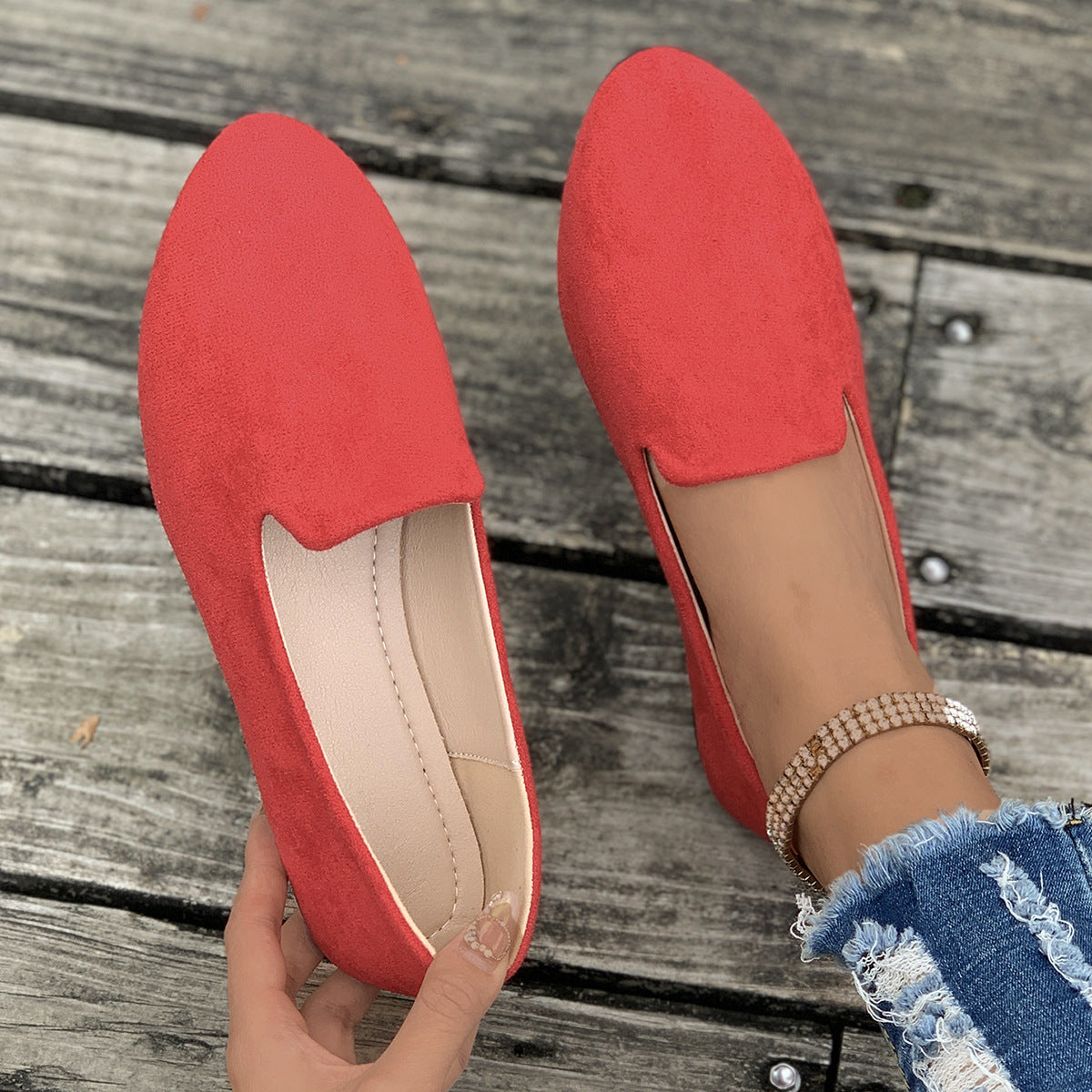TARA™ - Simple Solid Color Pointed Toe Flat Shoes