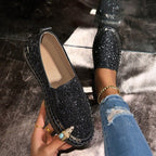 JAMILA™ - Chic Glitter Decorated Slip-On Loafers