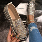JAMILA™ - Chic Glitter Decorated Slip-On Loafers