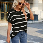 CRESENCIA™ – Cozy Soft Drape Sleeve Sweater Top