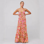 MARSHA™ - Chic Sleeveless Cross Tie-Up Front Summer Maxi Dress