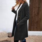 ZAHEKA™ - Casual Long Sleeve Mid Length Coat