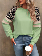 DARLA™ - Casual Leopard Long Sleeve Tunic Top