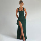 Katarzyna – Elegant Maxi Dress with Straps and Open Back