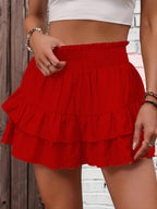 GAIL™ - Casual Ruffle Tiered Boho Shorts