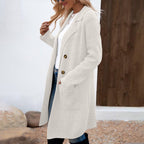 ZAHEKA™ - Casual Long Sleeve Mid Length Coat