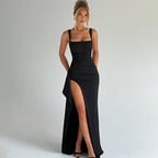 Katarzyna – Elegant Maxi Dress with Straps and Open Back