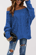 LENNY™ - Chic Off Shoulder Long Sleeve Sweater
