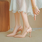 ZURI™ - Elegant Pointed Toe Adjustable Strap Stiletto