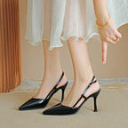 ZURI™ - Elegant Pointed Toe Adjustable Strap Stiletto