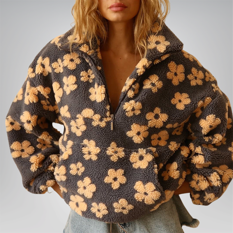 Daisy™ | Warm Fleece Hoodie Bloom