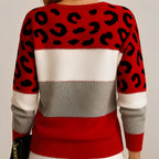 Maria – elegant leopard print sweater