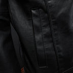 Harrison Structured Leather Moto Jacket