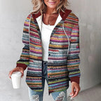 PAIGE™ - Chic Plaid Long-Sleeve Button Down Hooded Jacket