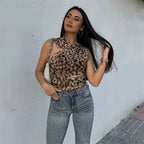 LYNE™ – Bold Mesh Leopard Print Bodysuit