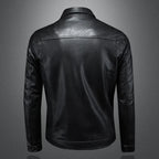 Harrison Structured Leather Moto Jacket