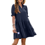 ELSIE™ - Effortless Summer V-Neck Dress
