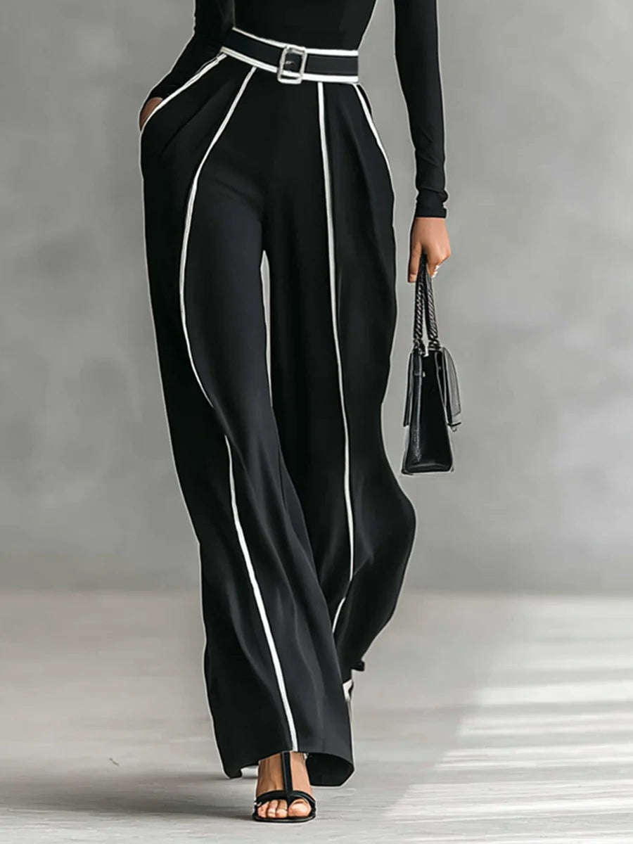 Martyna - Elegant Two-Piece Set with Turtleneck and Pants