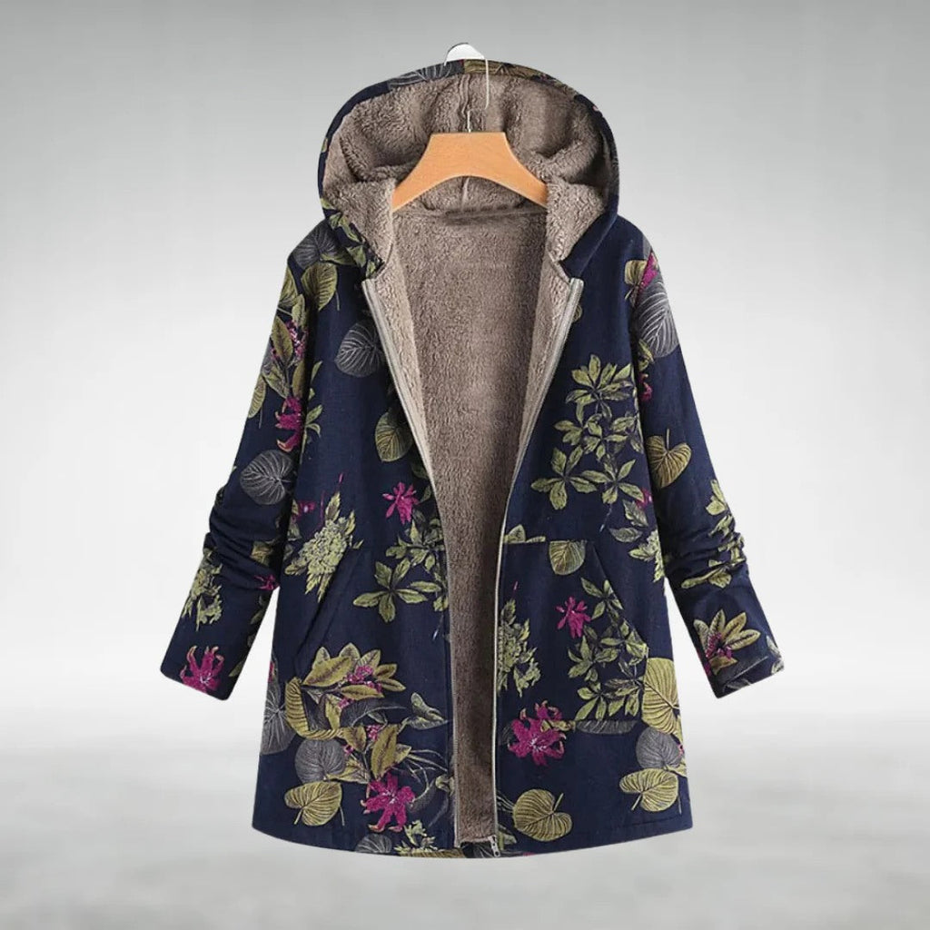 Fleural™ – Stylish Fleece Jacket with Floral Pattern