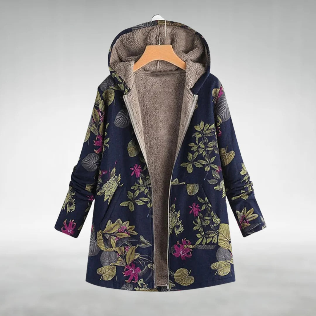 Fleural™ – Stylish Fleece Jacket with Floral Pattern