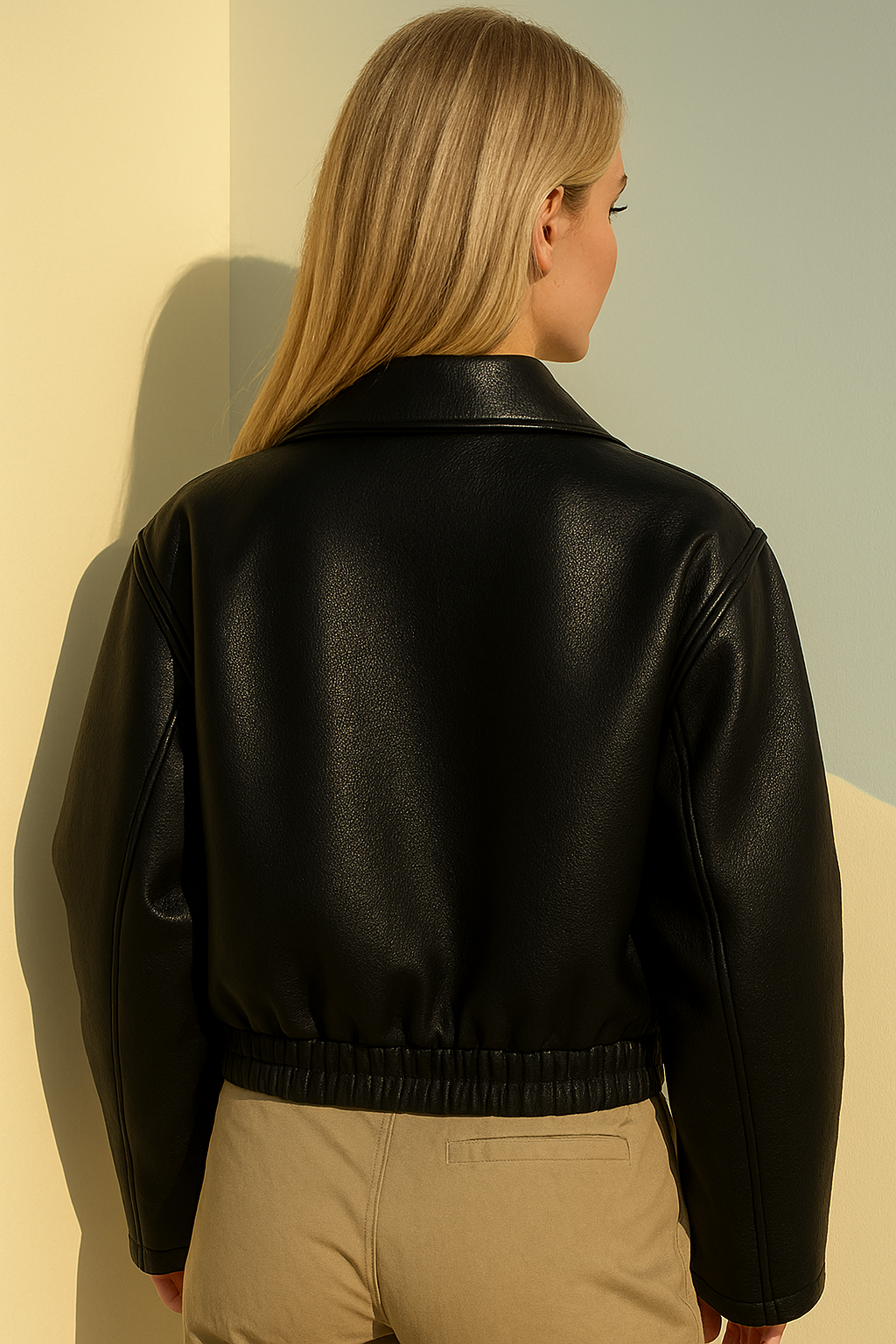 FRESH LABEL | Oversized Leather Jacket