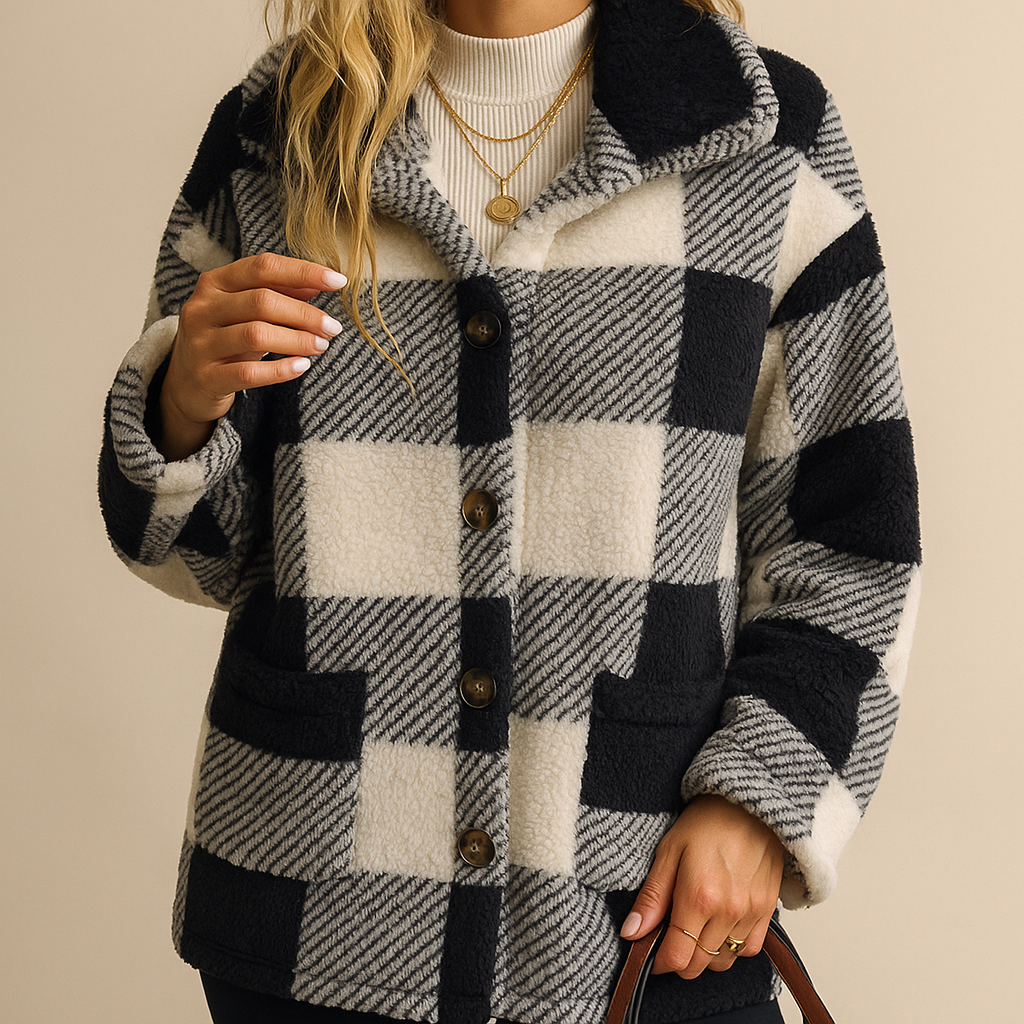 FRESH LABEL | Tess - Check Jacket