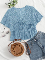 ALTHEA™ – Casual Summer V-Neck Flowy Top