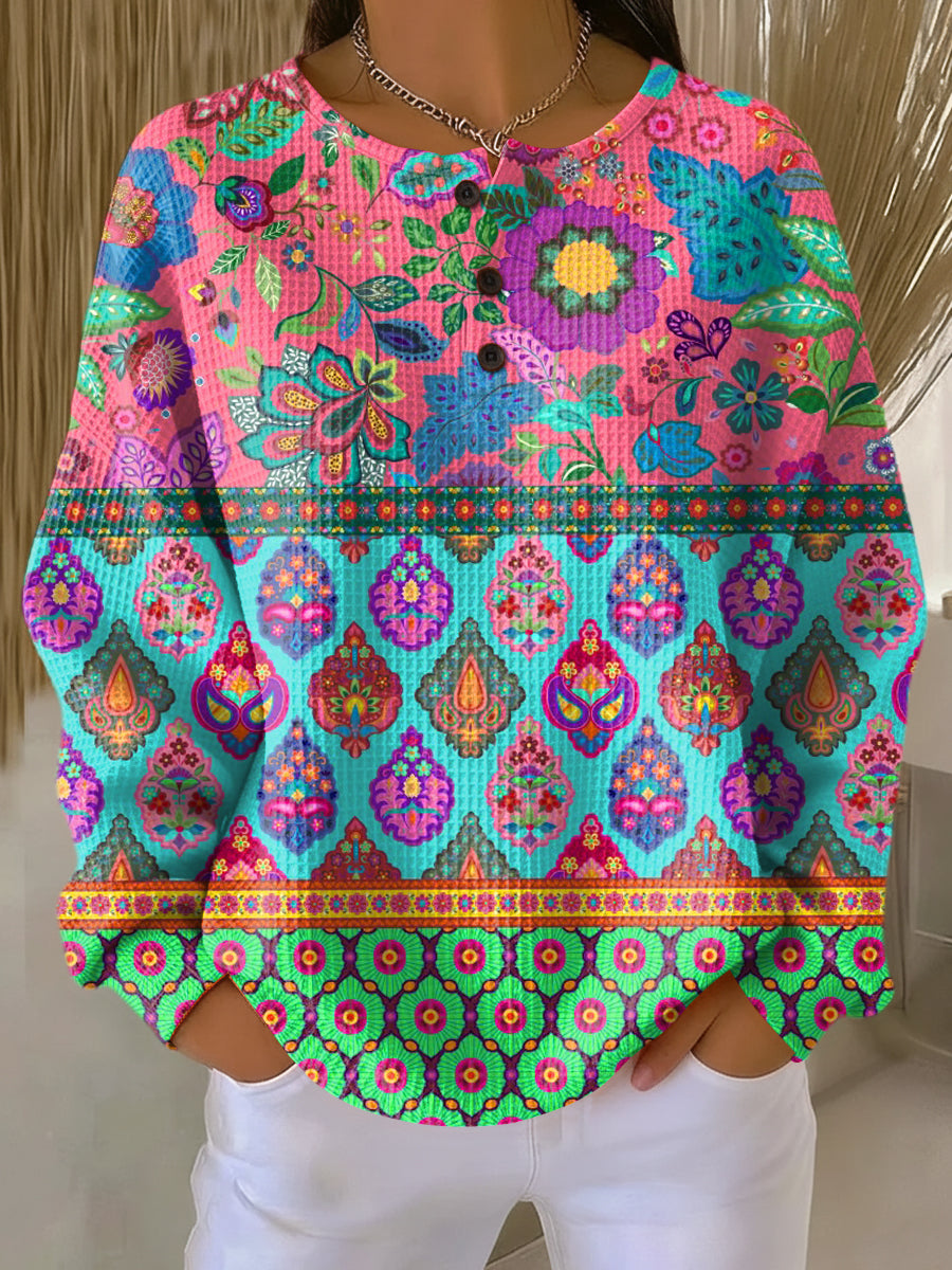 Signo | Pull with Ethnic Floral Stripes