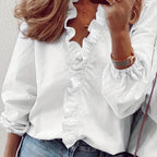 MAISY™ – Ruffled V-Neck Blouse