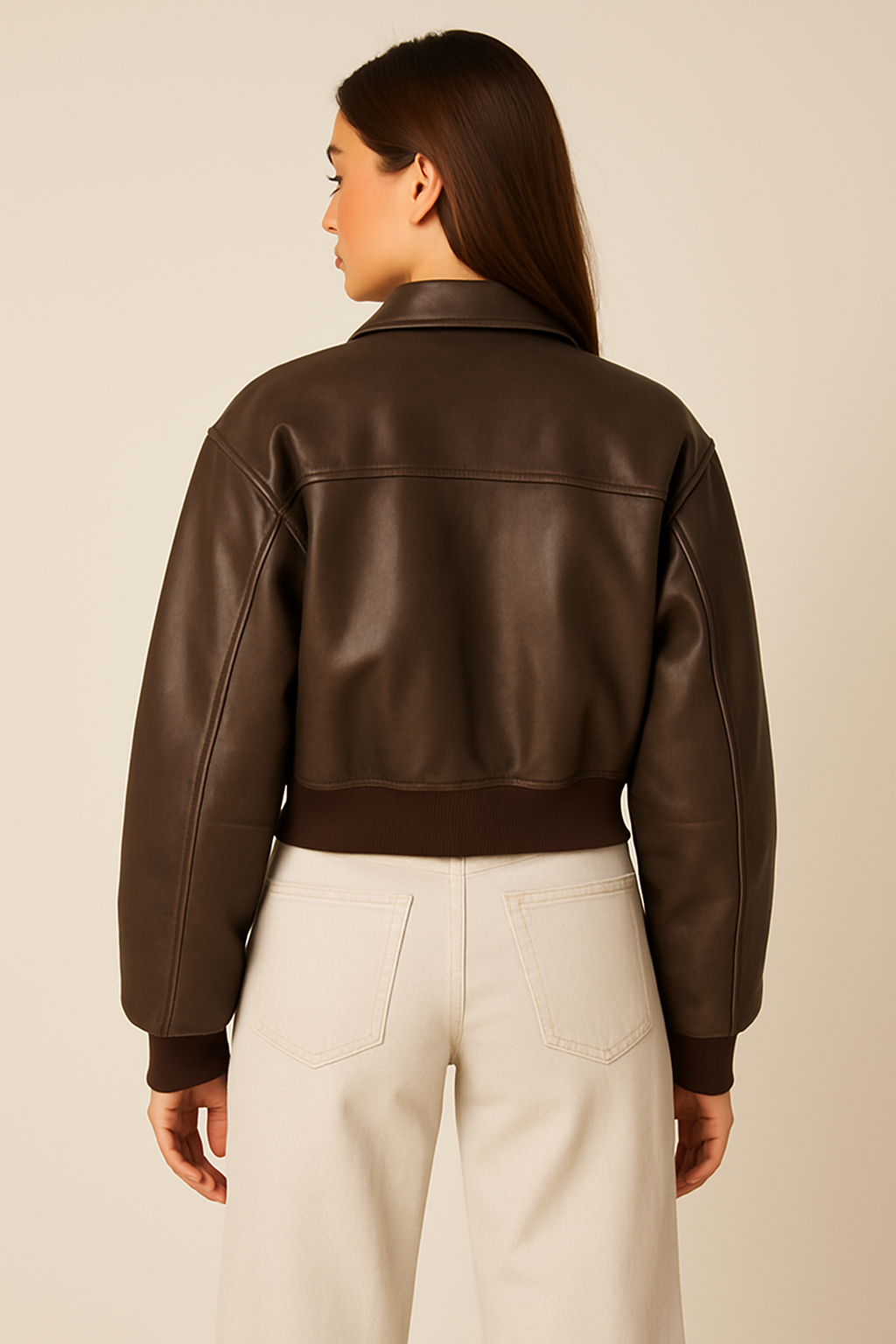 FRESH LABEL | Cropped Bomber Jacket