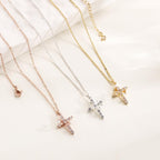 CLARISSE™ – Classic Cross & Crown Necklace