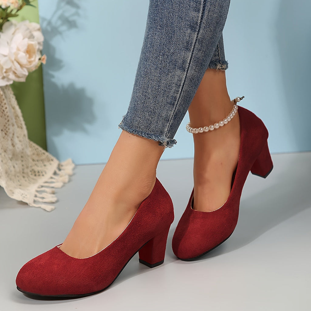 Laure - Wide Toe Heels with Stable Heel for Pain-Free Comfort
