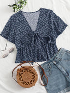 ALTHEA™ – Casual Summer V-Neck Flowy Top