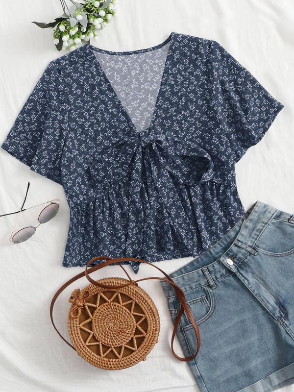 ALTHEA™ – Casual Summer V-Neck Flowy Top