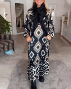 ZELLA™ - Luxe Geo Print Dress