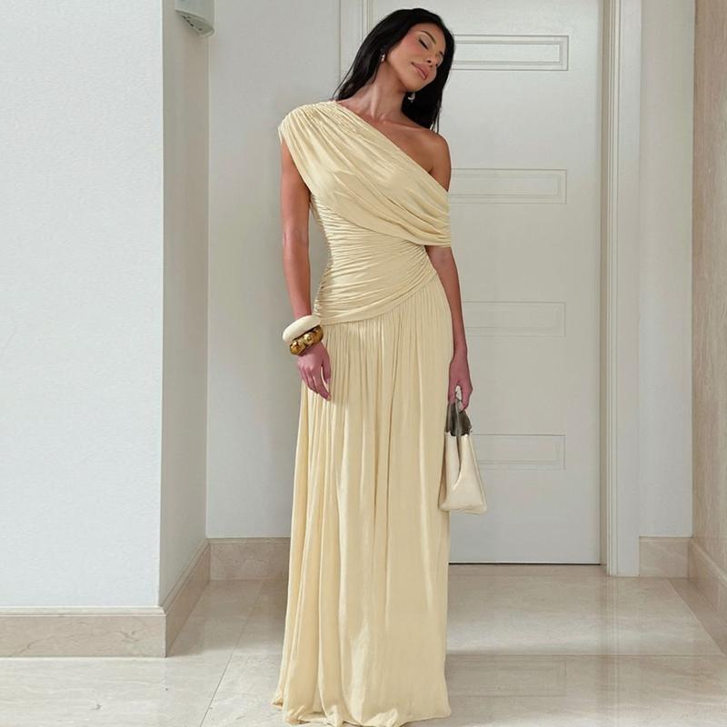 MANO™ - Elegant One Shoulder Evening Bodycon Maxi Dress