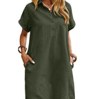 MAREN™ – Relaxed Short Sleeve Summer Dress