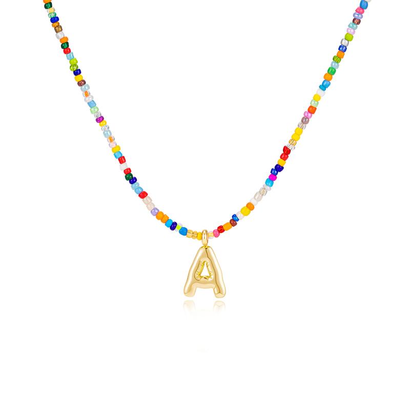 MACY™ - Colorful Bubble Letter Necklace