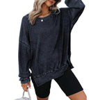 THALIENE™ - Casual Oversized Crewneck Long Sleeve Sweatshirt