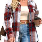 BRIGID™ - Stylish Plus-Size Shacket