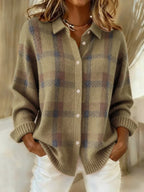 Ophéliane | Check Pattern Soft Jumper