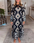 ZELLA™ - Luxe Geo Print Dress