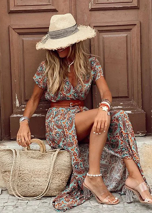 SYBELLA | Flowing boho maxi dress