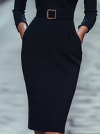 Urszula – Sophisticated Black Dress