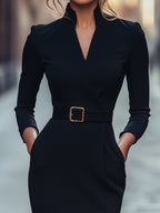 Urszula – Sophisticated Black Dress